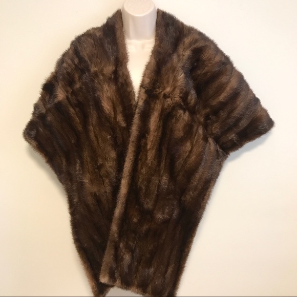 Genuine Mink Wrap Stole 1950s vintage celebrity - Picture 2 of 11